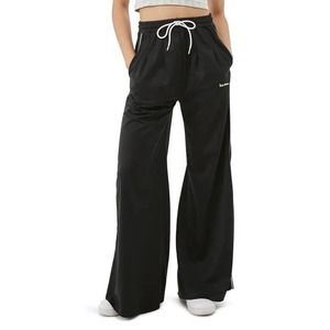 IETS Frans Urban Outfitters Womens Wide Leg Sweat Pants Joggers Black